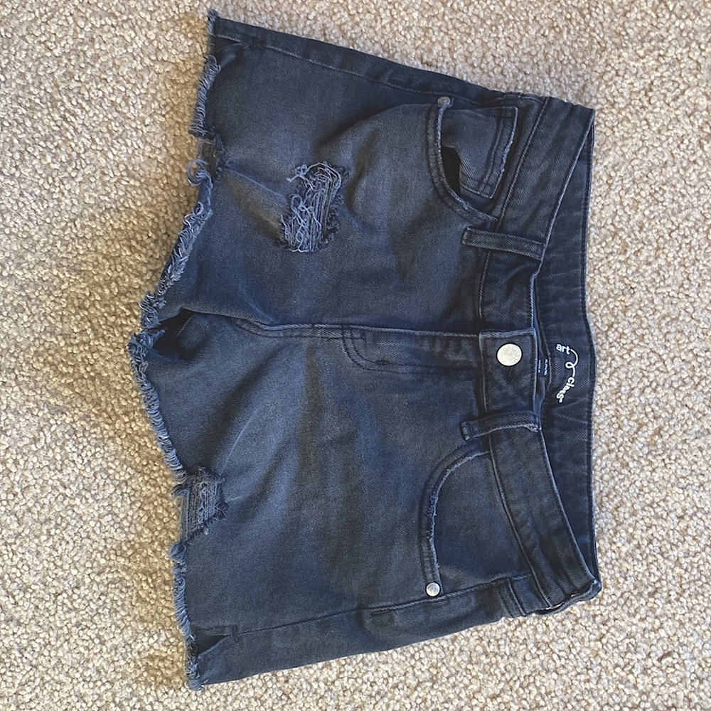 Black jean Shorts